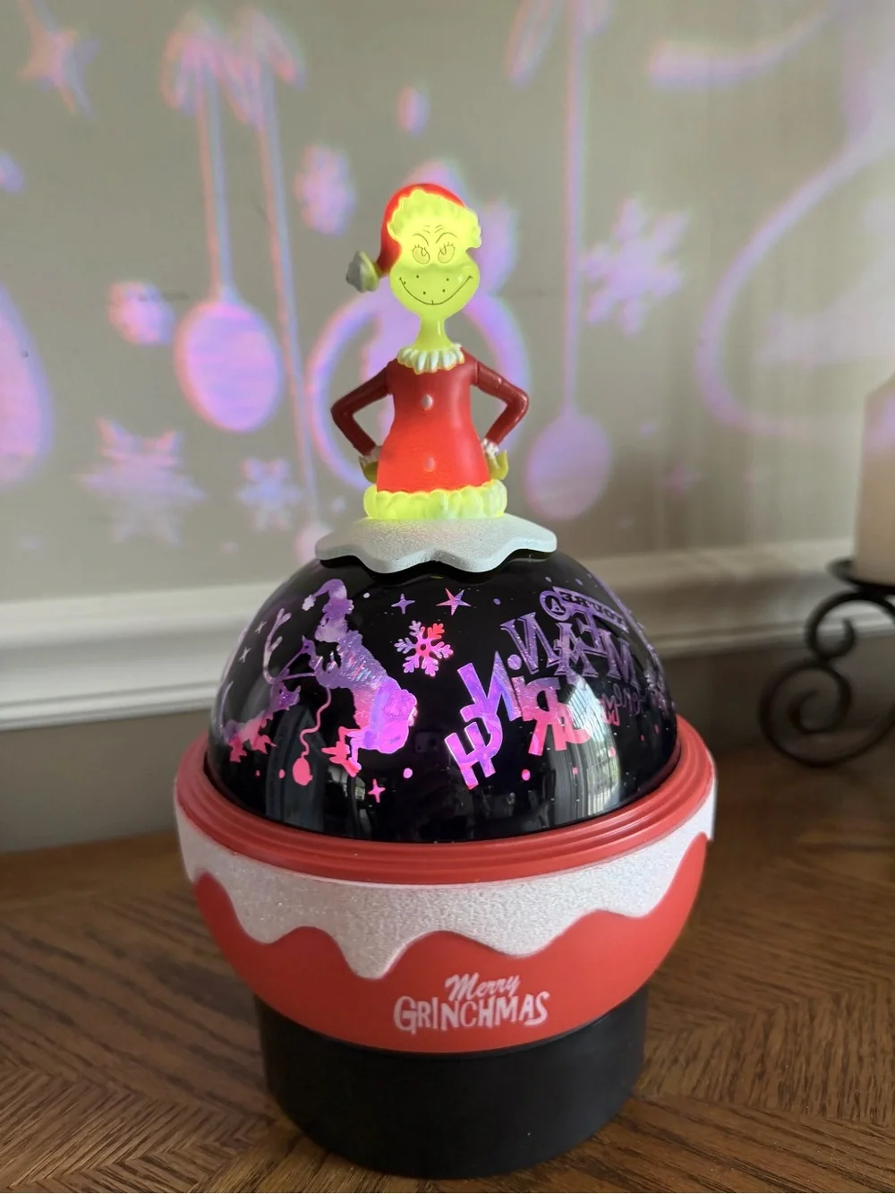 Grinchmas VIDEO Rotating Light Projector with various colors and designs